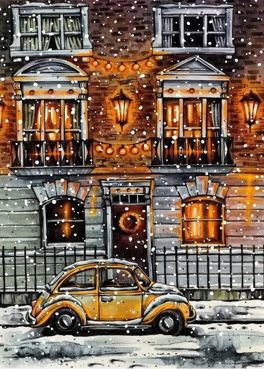 Winter - 500 Piece Jigsaw Puzzle (Grafika) - Completed Puzzle