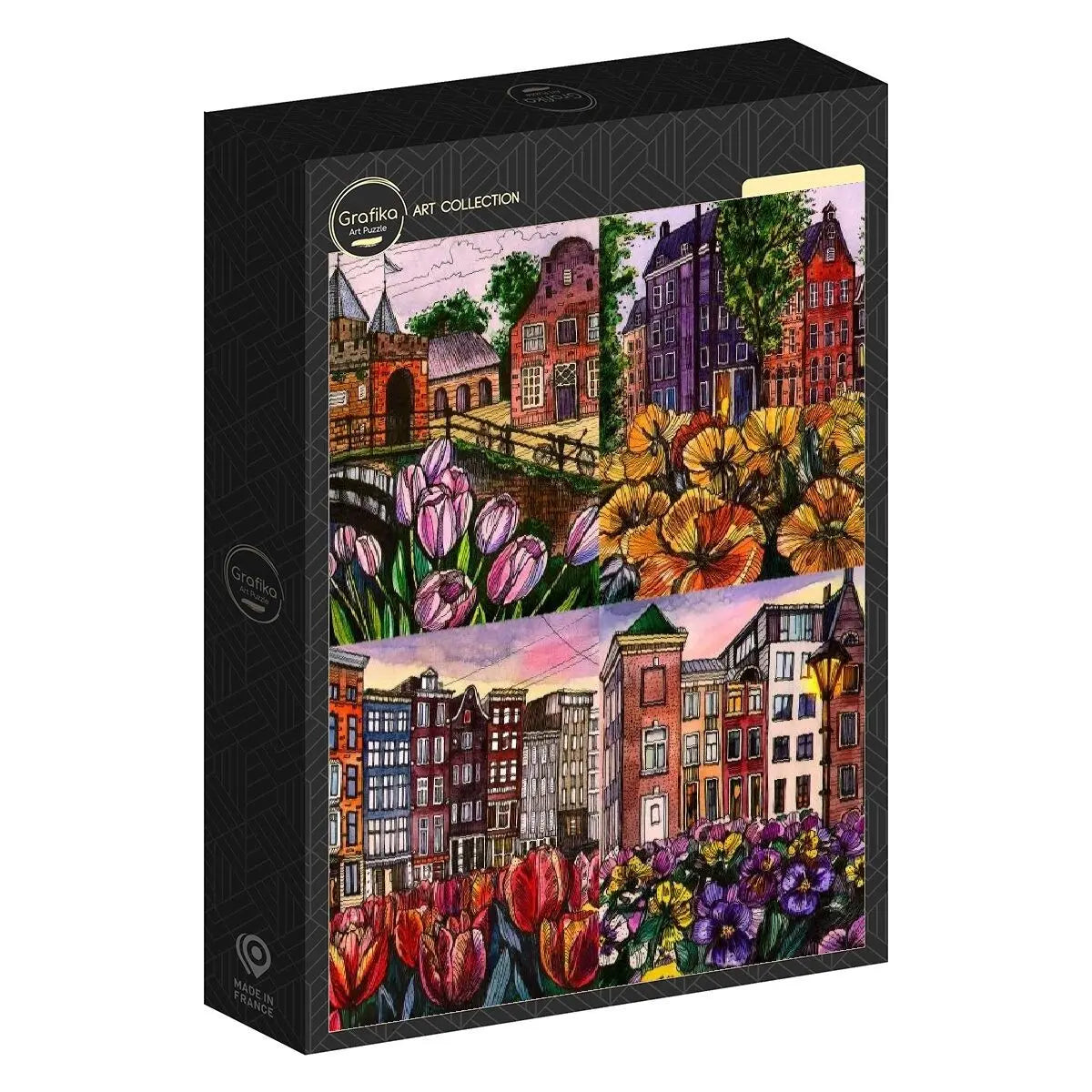 Box, turned right: Flowers - 1000 Piece Jigsaw Puzzle (Grafika)