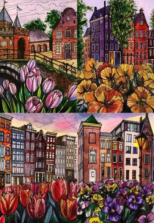 Artwork: Flowers - 1000 Piece Jigsaw Puzzle (Grafika)