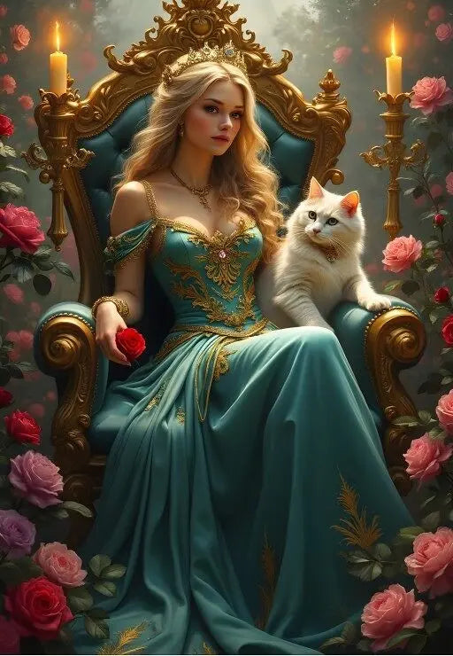 The Queen of Roses - 1000 Piece Jigsaw Puzzle (Bluebird) - Completed Puzzle