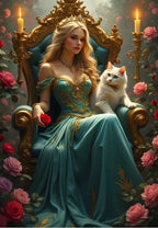 The Queen of Roses - 1000 Piece Jigsaw Puzzle (Bluebird) - Completed Puzzle