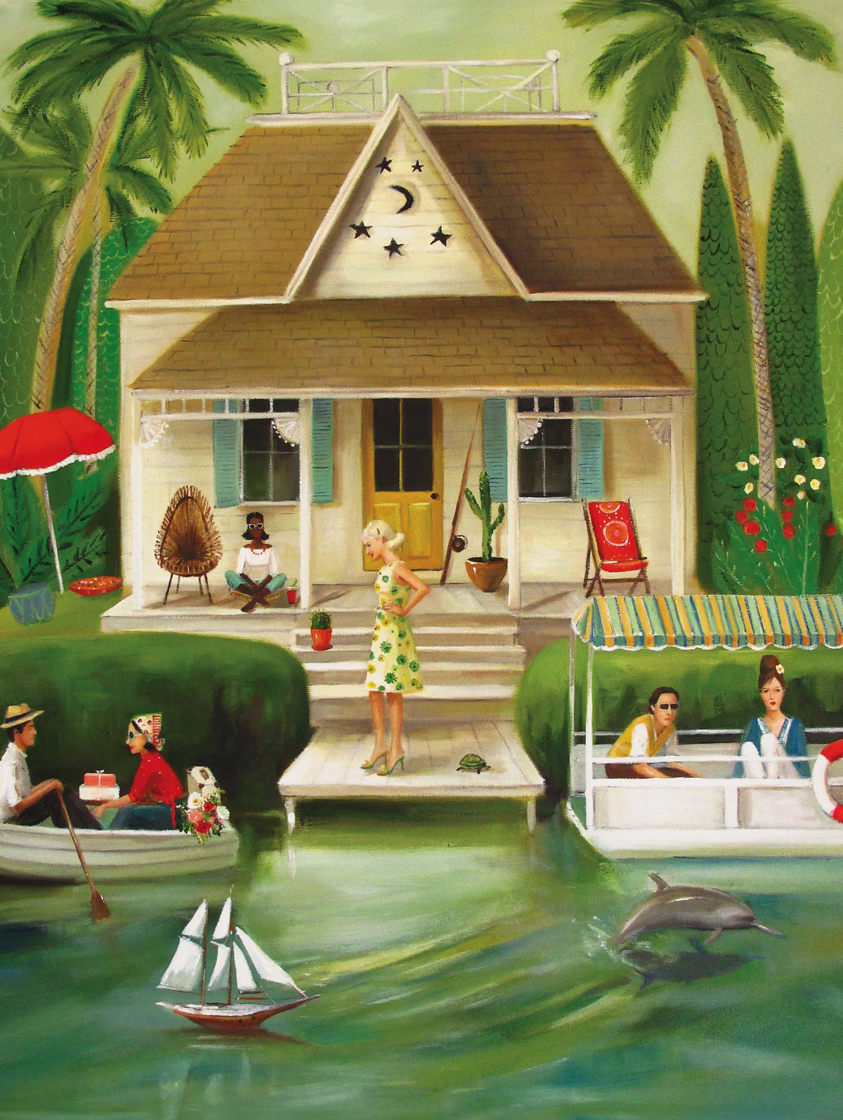Splendid Summer Home - 500 Piece Jigsaw Puzzle (New York Puzzle Company) - Image 5