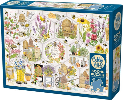 Busy As A Bee - 500 Piece Cobble Hill Jigsaw Puzzle (Cobble Hill) - Completed Puzzle