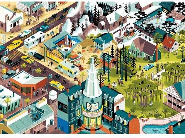 Artwork: Movie Masters - Tarantino Film - 1000 Piece Jigsaw Puzzle (Heye)