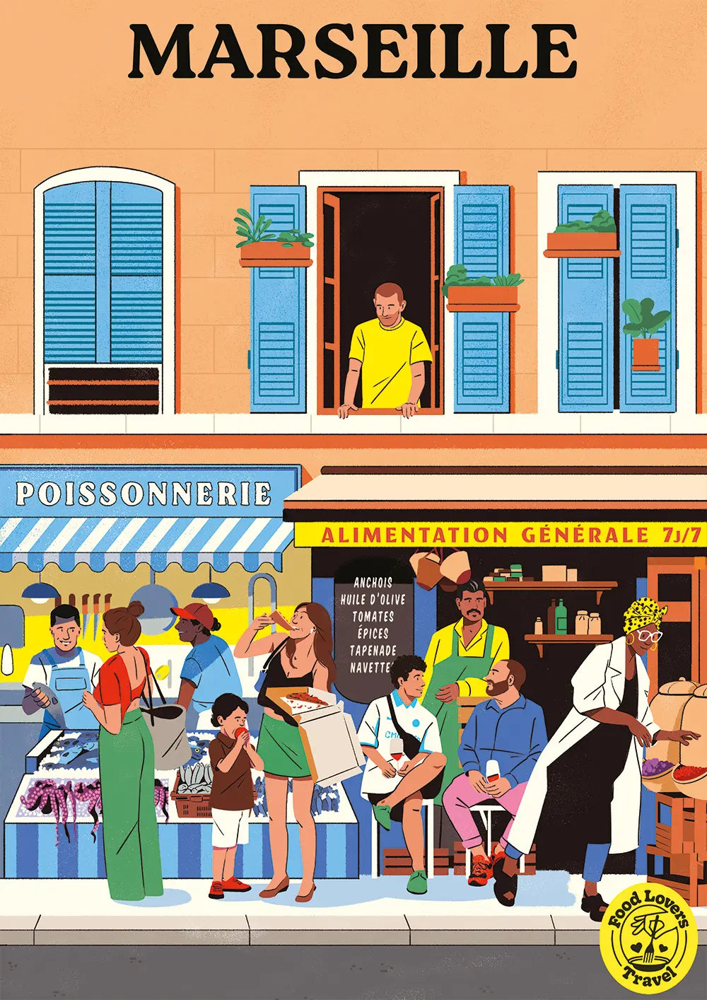 Marseille - 1000 Piece Jigsaw Puzzle (Hachette) - Completed Puzzle