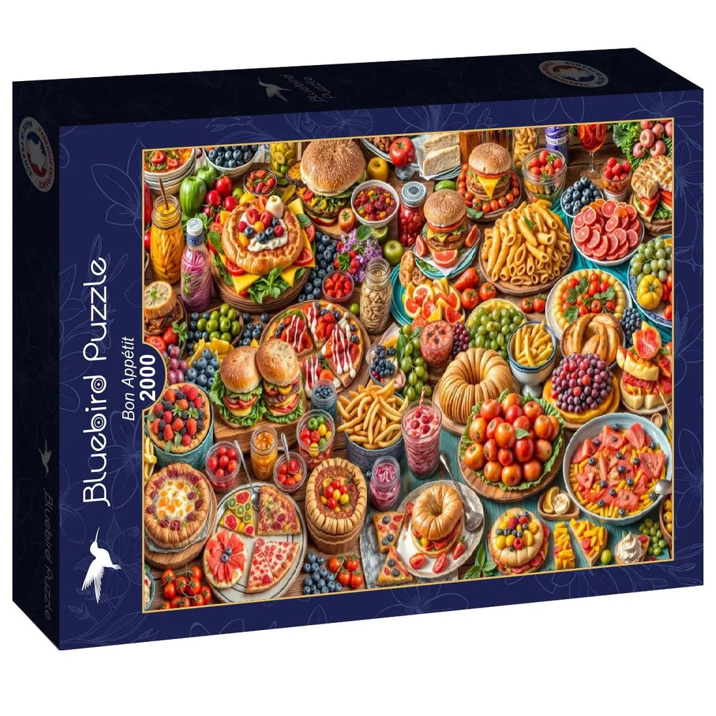 Box, turned right: Bon Appétit - 2000 Piece Jigsaw Puzzle (Bluebird)