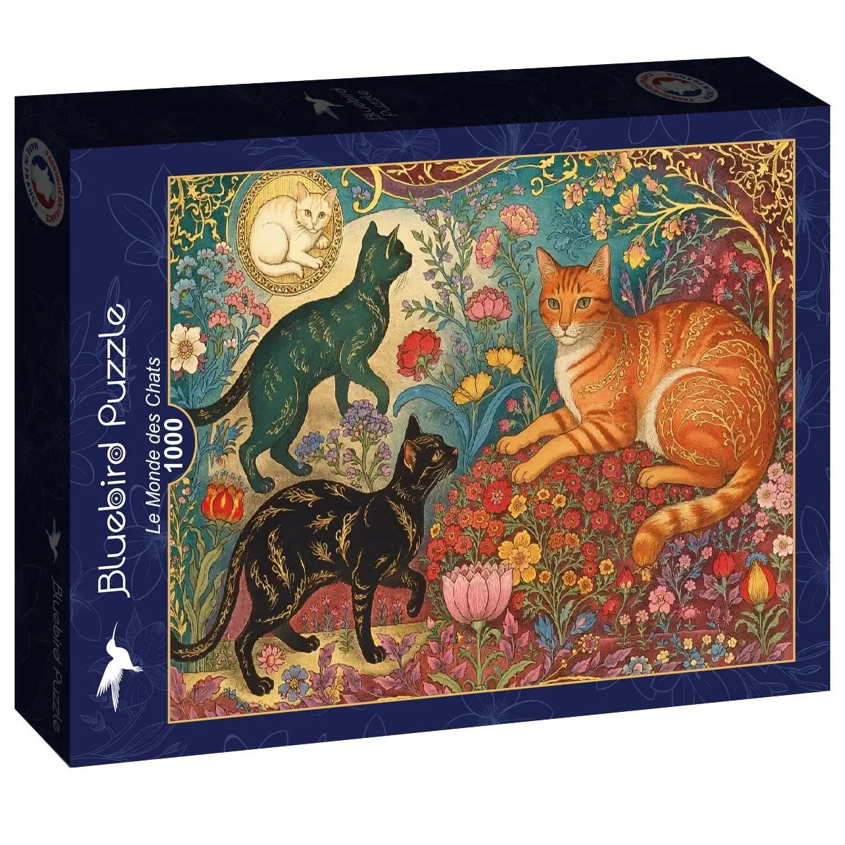 Box, turned right: The World of Cats - 1000 Piece Jigsaw Puzzle (Bluebird)