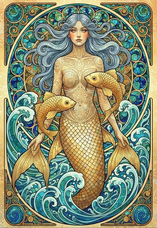 The Mermaid - 1000 Piece Jigsaw Puzzle (Bluebird) - Completed Puzzle