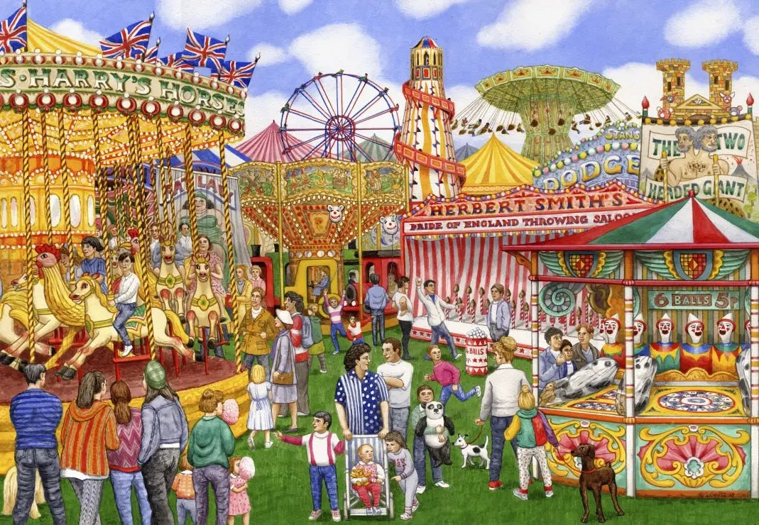 Fairground - 1000 Piece Jigsaw Puzzle (Grafika) - Completed Puzzle