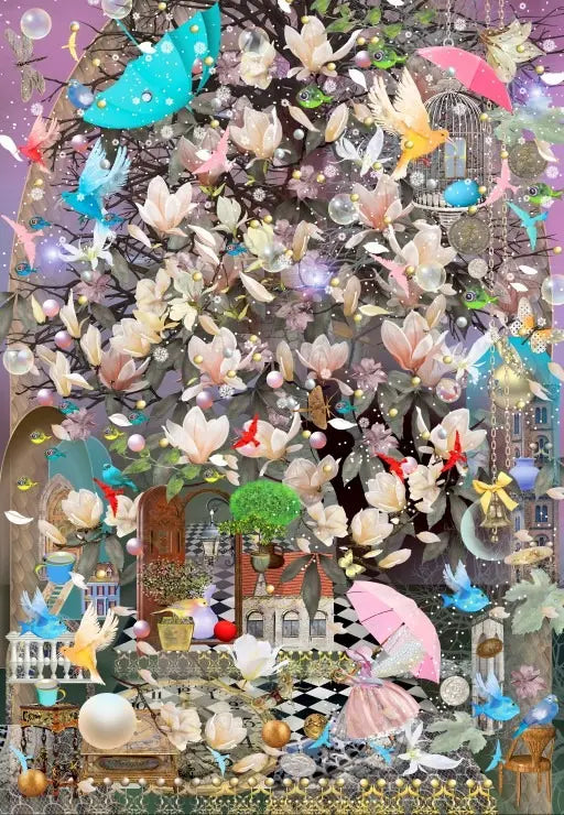 Gentle Spring Breeze - 1000 Piece Jigsaw Puzzle (Grafika) - Completed Puzzle