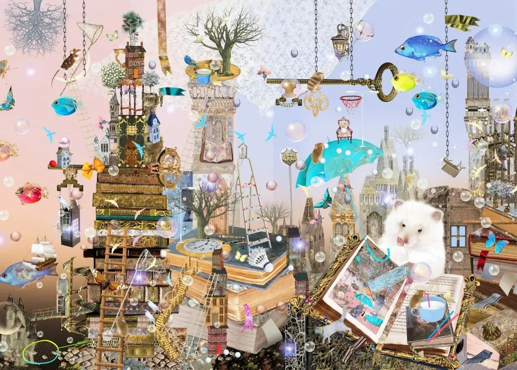 Immerse Yourself in Reading - 500 Piece Jigsaw Puzzle (Grafika) - Completed Puzzle