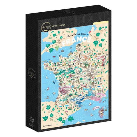 Box, turned right: Wines of France - 1000 Piece Jigsaw Puzzle (Grafika)