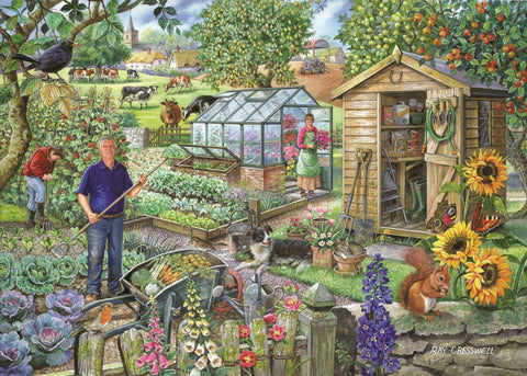At The Allotment – 1000 Piece Jigsaw Puzzle (HOP)