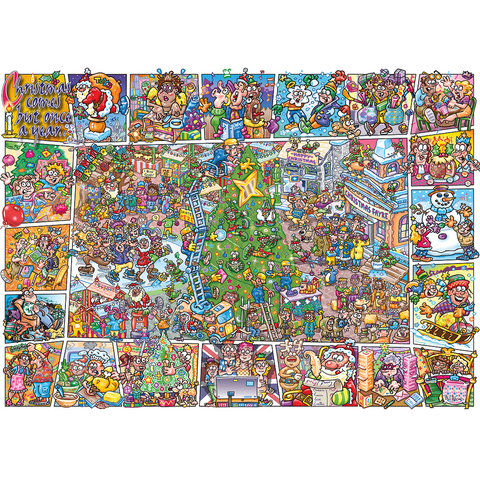 Jokesaw: Crackers for Christmas by Phil Dobson – 1000 Piece Jigsaw Puzzle (Gibsons)