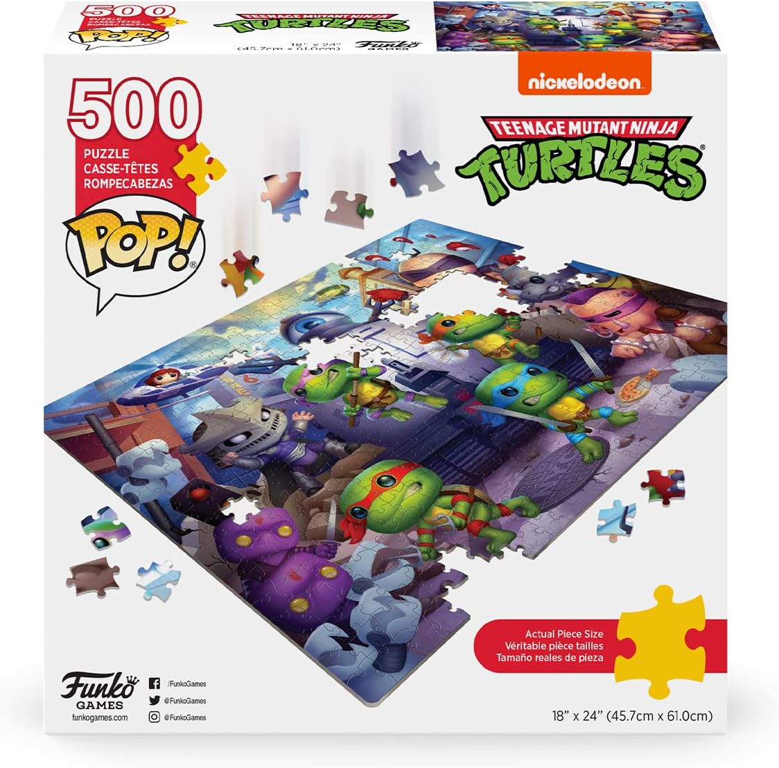 Teenage Mutant Ninja Turtles – 500 Piece Jigsaw Puzzle (Pop! Puzzles)