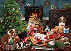 Christmas Puppies by the Fireside - 1000 Piece Jigsaw Puzzle (Cobble Hill)