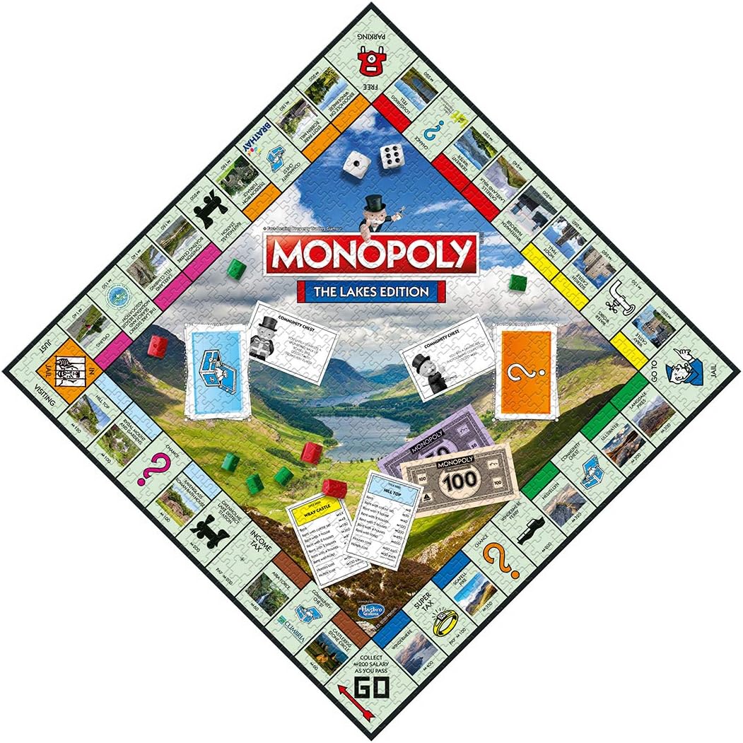 The Lakes Monopoly – 1000 Piece Jigsaw Puzzle (Monopoly)