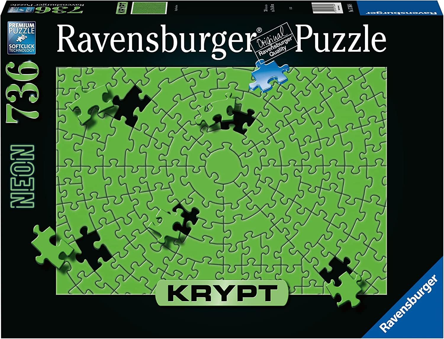 Krypt Neon Green – 736 Piece Jigsaw Puzzle (Ravensburger)