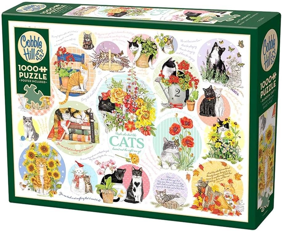 Cat Thoughts - 1000 Piece Jigsaw Puzzle (Cobble Hill)