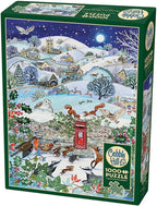 Village on a Winter's Night - 1000 Piece Jigsaw Puzzle (Cobble Hill)