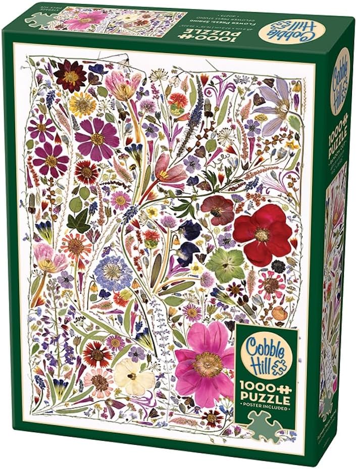 Flower Press: Spring - 1000 Piece Jigsaw Puzzle (Cobble Hill)