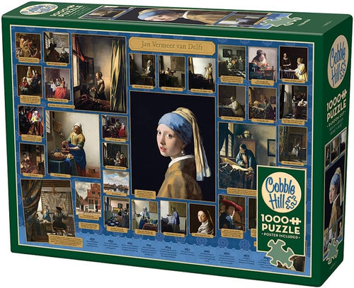 Vermeer - 1000 Piece Jigsaw Puzzle (Cobble Hill) - Completed Puzzle