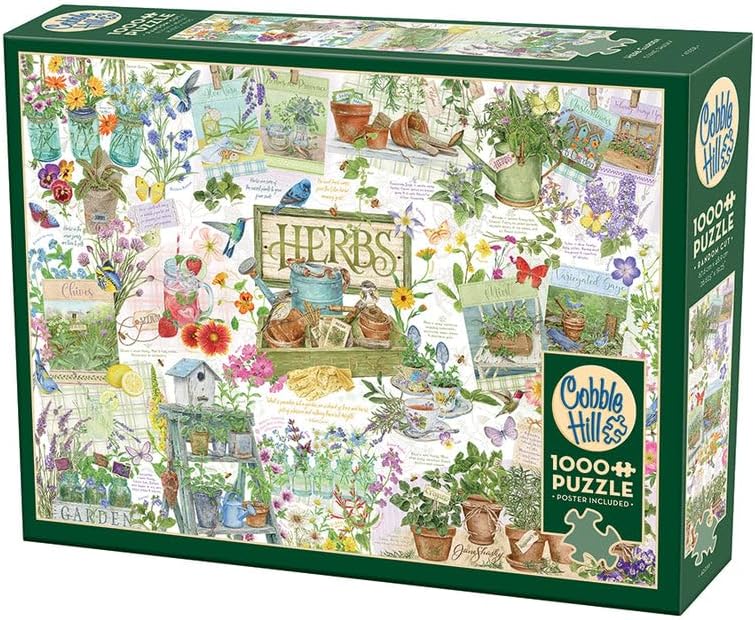 Herb Garden by Jane Shasky - 1000 Piece Jigsaw Puzzle (Cobble Hill)
