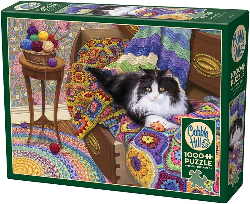 Comfy Cat - 1000 Piece Jigsaw Puzzle (Cobble Hill)