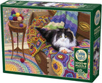 Comfy Cat - 1000 Piece Jigsaw Puzzle (Cobble Hill)