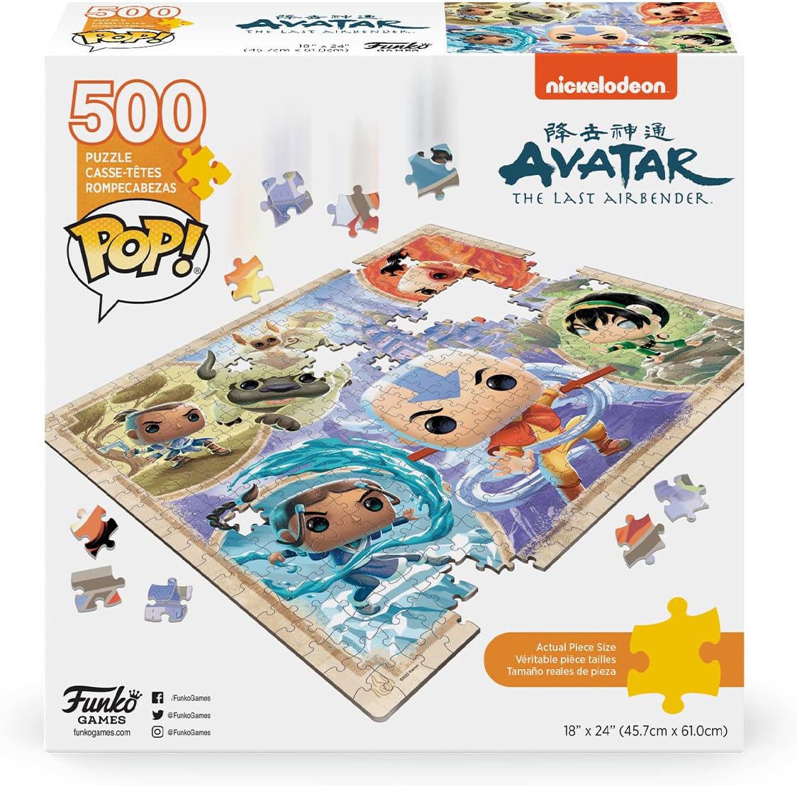 Avatar The Last Airbender – 500 Piece Jigsaw Puzzle (Pop! Puzzles)