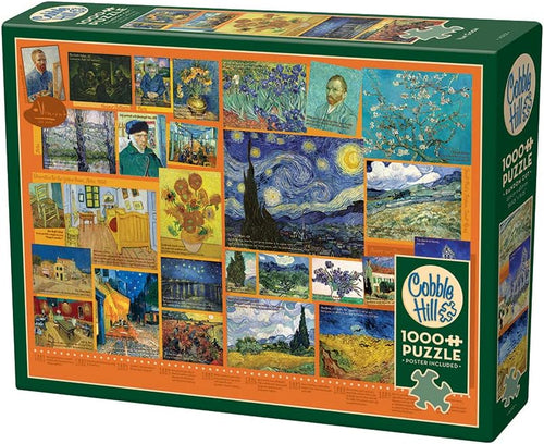 Van Gogh Collage - 1000 Piece Jigsaw Puzzle (Cobble Hill) - Completed Puzzle