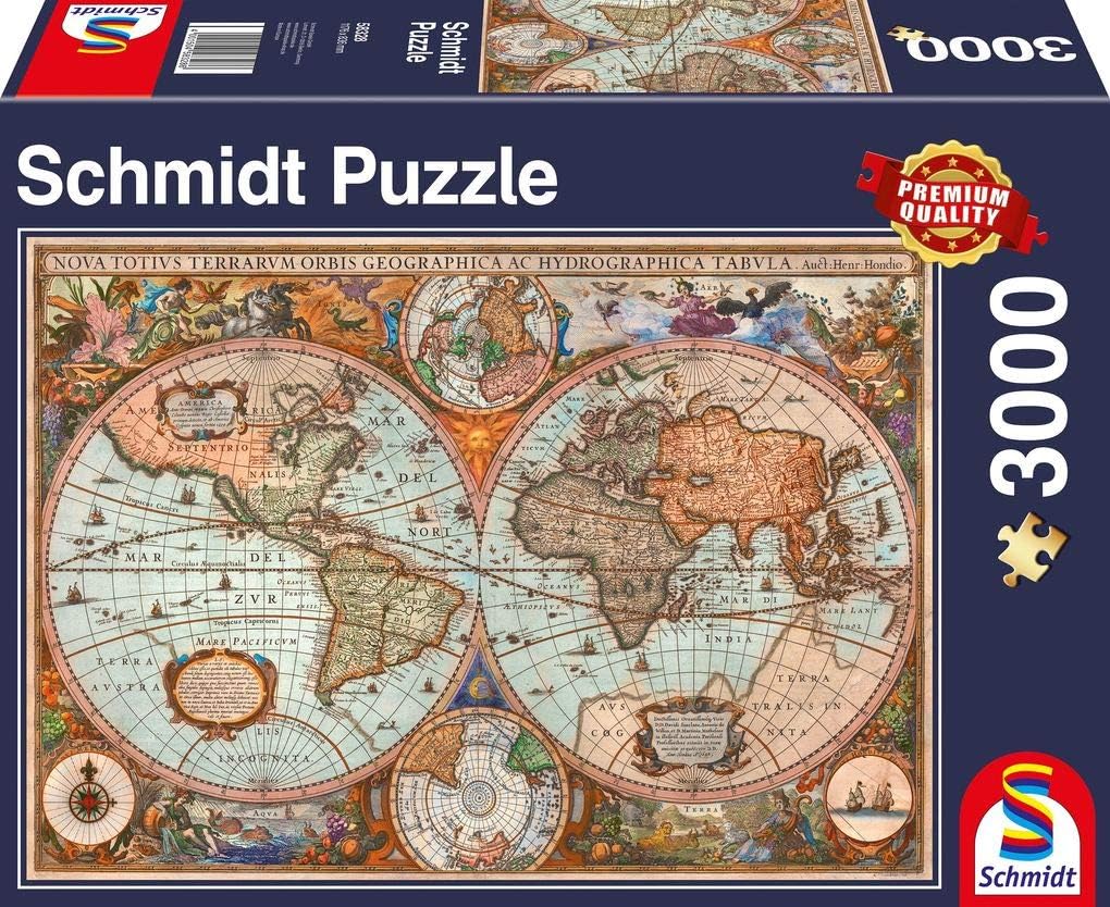 Ancient World Map – 3000 Piece Jigsaw Puzzle (Schmidt)
