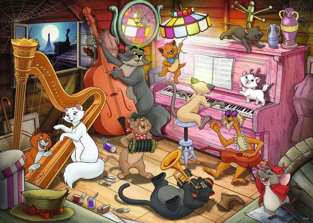Disney Collector's Edition Aristocats – 1000 Piece Jigsaw Puzzle (Ravensburger)