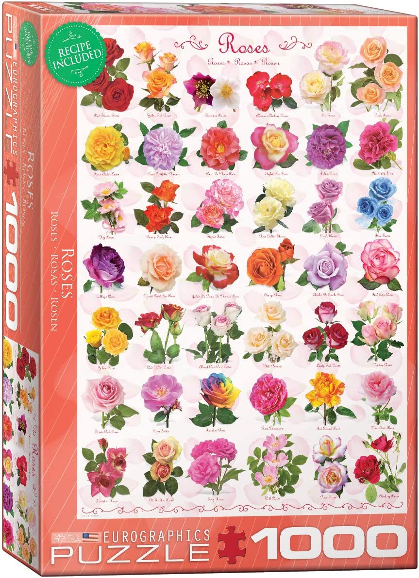 Eurographics Roses - 1000 Piece Jigsaw Puzzle