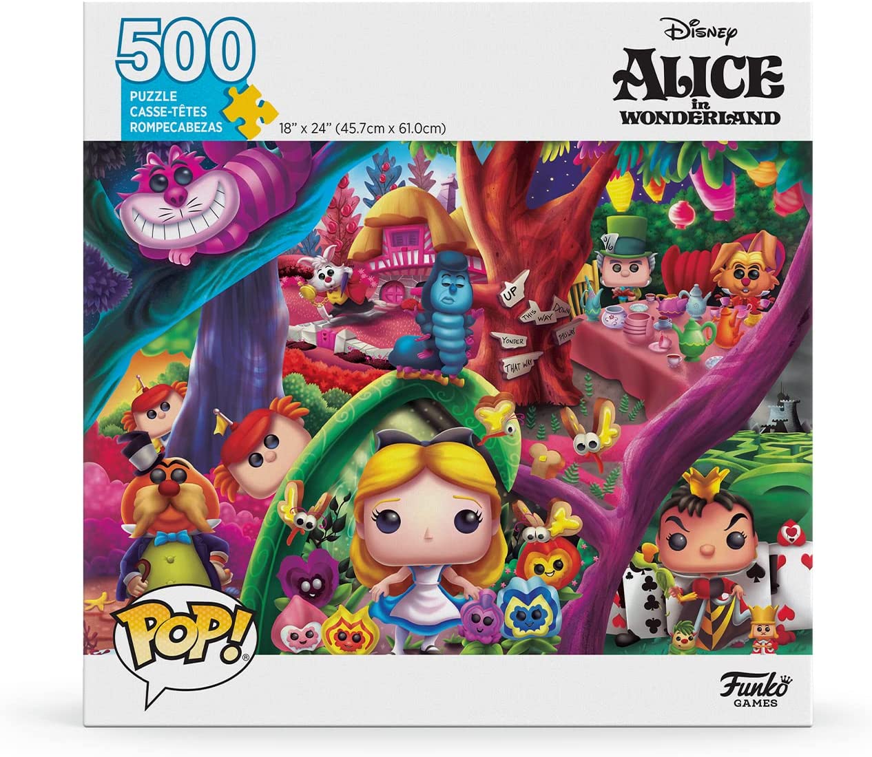 Pop! Puzzles - Disney Alice in Wonderland - 500 Piece Jigsaw Puzzle