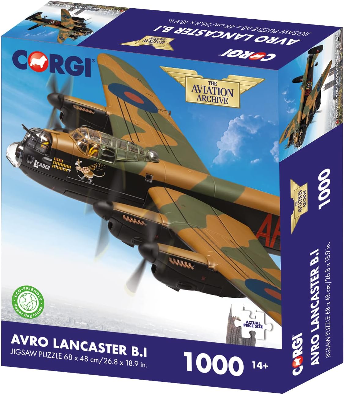 Avro Lancaster B.I by Corgi – 1000 Piece Jigsaw Puzzle (Kidicraft)