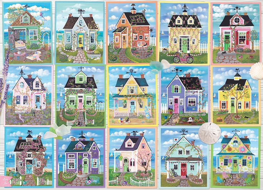Seaside Cottages - 1000 Piece Jigsaw Puzzle (Cobble Hill)