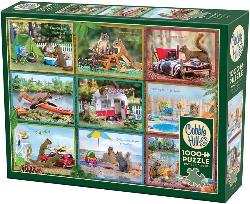 Squirrels on Vacation - 1000 Piece Jigsaw Puzzle by Nancy Rose (Cobble Hill)