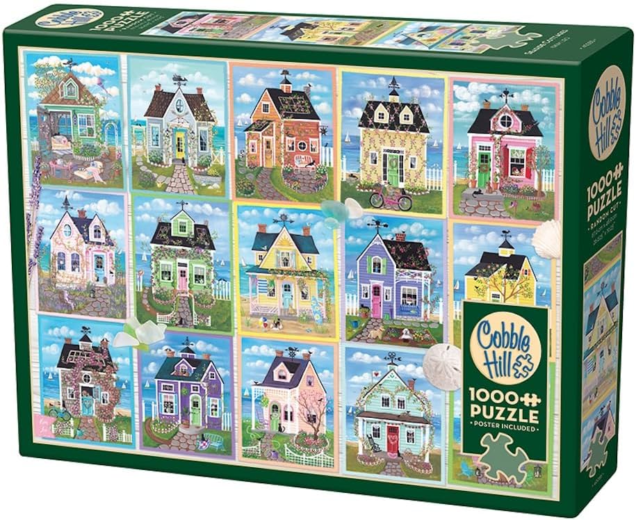 Seaside Cottages - 1000 Piece Jigsaw Puzzle (Cobble Hill)
