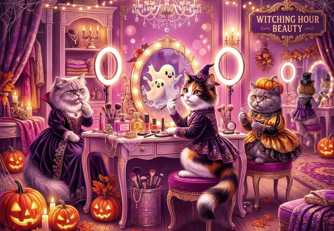 Witching Hour Beauty - 1000 Piece Jigsaw Puzzle (Bluebird) - Completed Puzzle