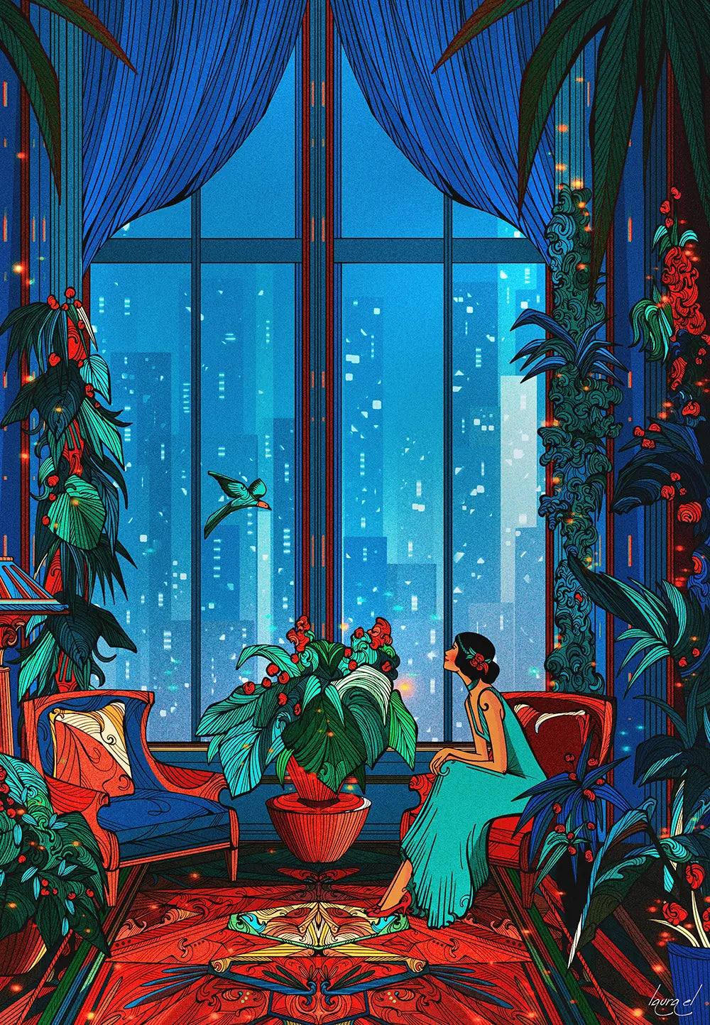 The Visitor - 1000 Piece Jigsaw Puzzle (Grafika) - Completed Puzzle