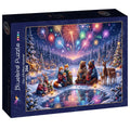 Box, turned left: Winter Fireworks - 204 Piece Jigsaw Puzzle (Bluebird)