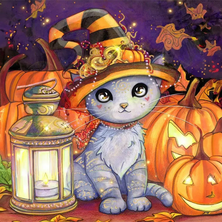 Halloween Party - 1000 Piece Jigsaw Puzzle (Grafika) - Completed Puzzle