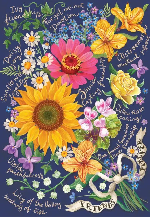 Artwork: Bouquet of Friendship - 1000 Piece Jigsaw Puzzle (Grafika)