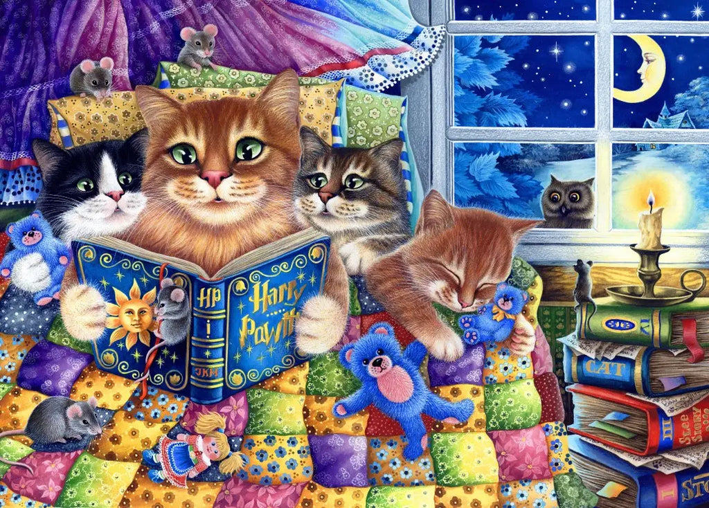 Kitten Bedtime Stories - 300 Piece Jigsaw Puzzle (Bluebird) - Image 3