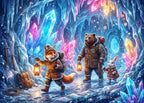 The Ice Crystal Cave - 104 Piece Jigsaw Puzzle (Bluebird) - Completed Puzzle