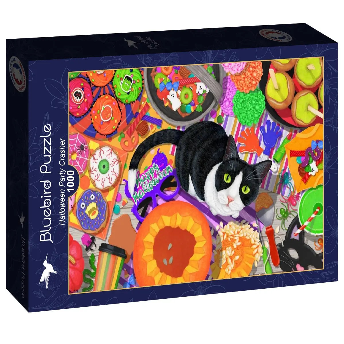 Box, turned right: The Halloween Party Intruder - 1000 Piece Jigsaw Puzzle (Bluebird)
