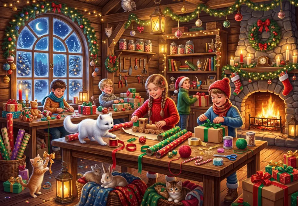 Artwork: Christmas Preparations - 1000 Piece Jigsaw Puzzle (Bluebird)
