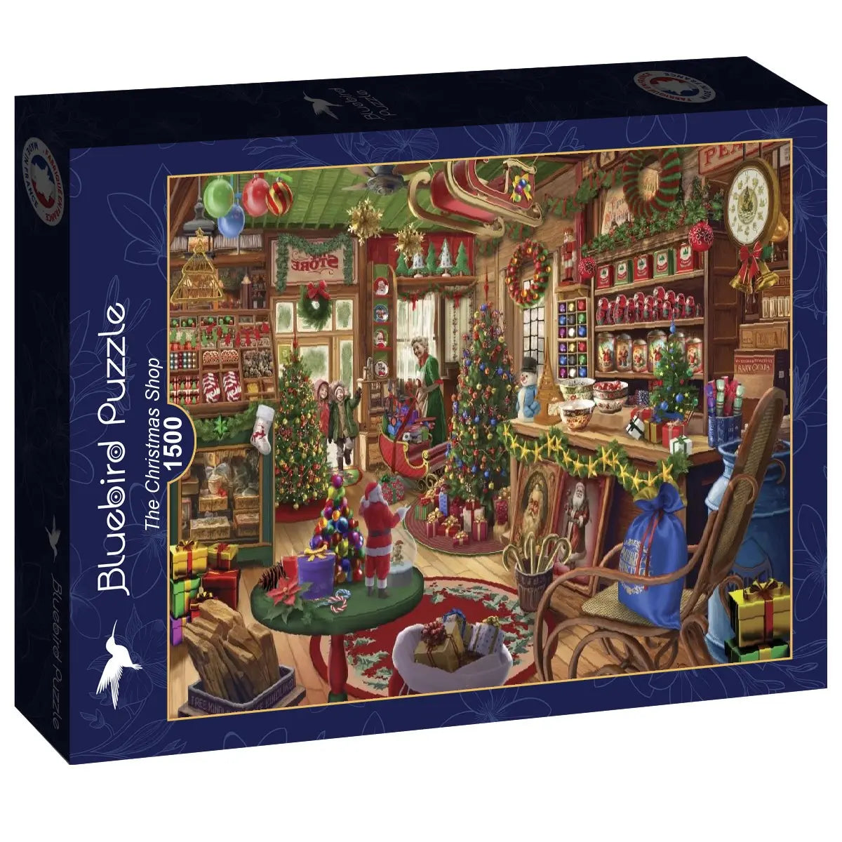 Box, turned right: The Christmas Shop - 1500 Piece Jigsaw Puzzle (Bluebird)