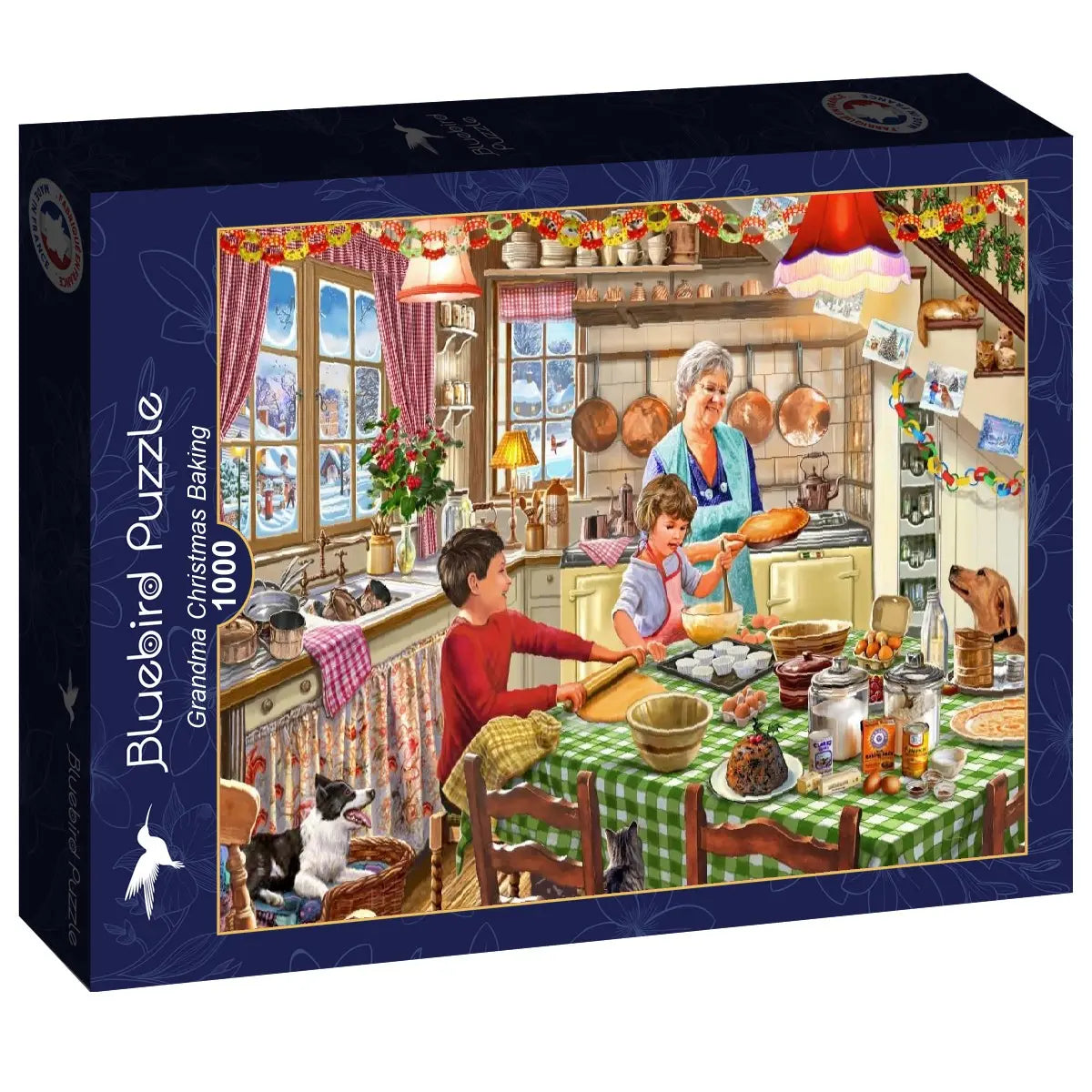 Box, turned left: Grandma's Christmas Pastries - 1000 Piece Jigsaw Puzzle (Bluebird)